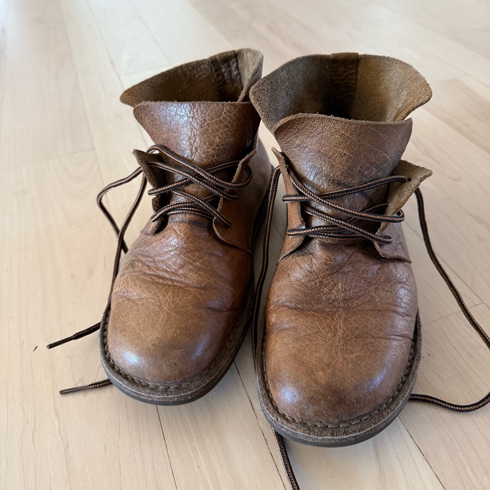 Women's Trippen Leather Ankle Boots - Picture 2 of 11